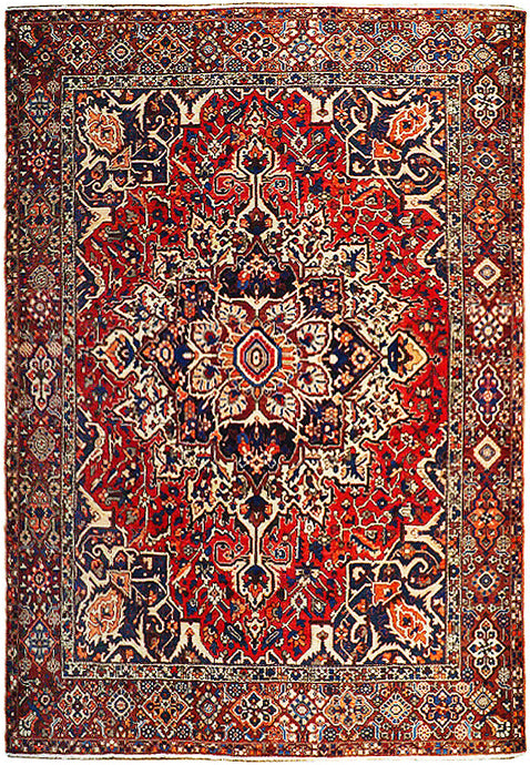  Red-Pink-Semi-Antique-Persian-Bakhtiari-Rug.jpg