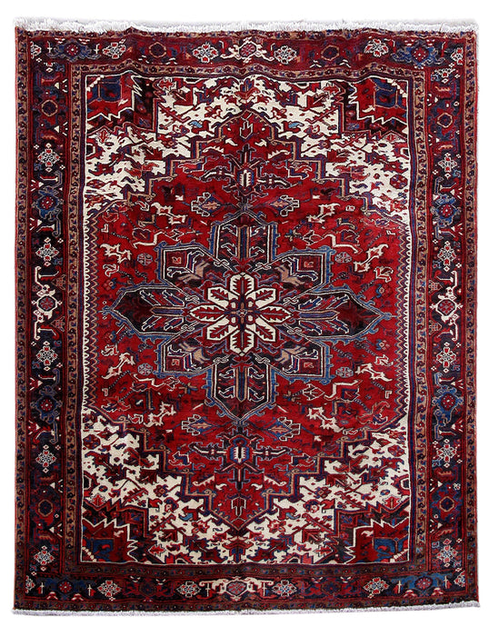 8x10 Authentic Hand Knotted Persian Heriz Rug - Iran - bestrugplace