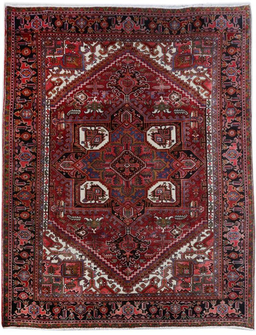 9x11 Authentic Hand-knotted Persian Heriz Rug - Iran - bestrugplace