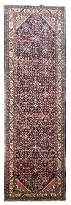 4x12 Authentic Hand-knotted Persian Hamadan Rug - Iran - bestrugplace