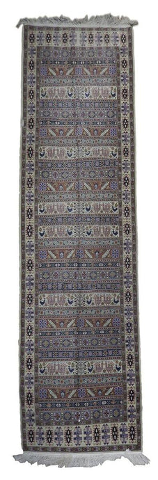 Luxurious 4x14 Authentic Hand Knotted Fine Persian Runner - Iran - bestrugplace