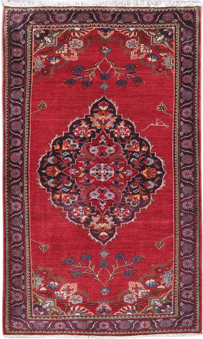 5 ' x 8 ' Red Persian Hamadan Rug - bestrugplace