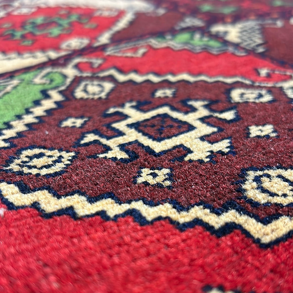 3.10 x 5.7 Semi Antique Azerbaijani Kazak Rug 72707
