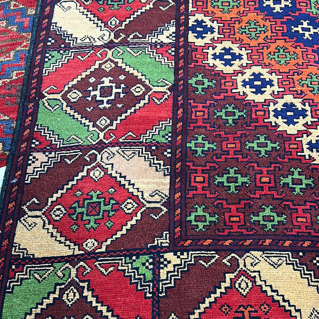 3.10 x 5.7 Semi Antique Azerbaijani Kazak Rug 72707