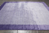 Load image into Gallery viewer, 9 x 12 Lavander Purple Wool Bamboo Silk Pile Modern Rug #5486