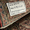 Load image into Gallery viewer, 3.7 x 11.11 Traditional Persian Hamadan Wool Area Runner Rug 81514