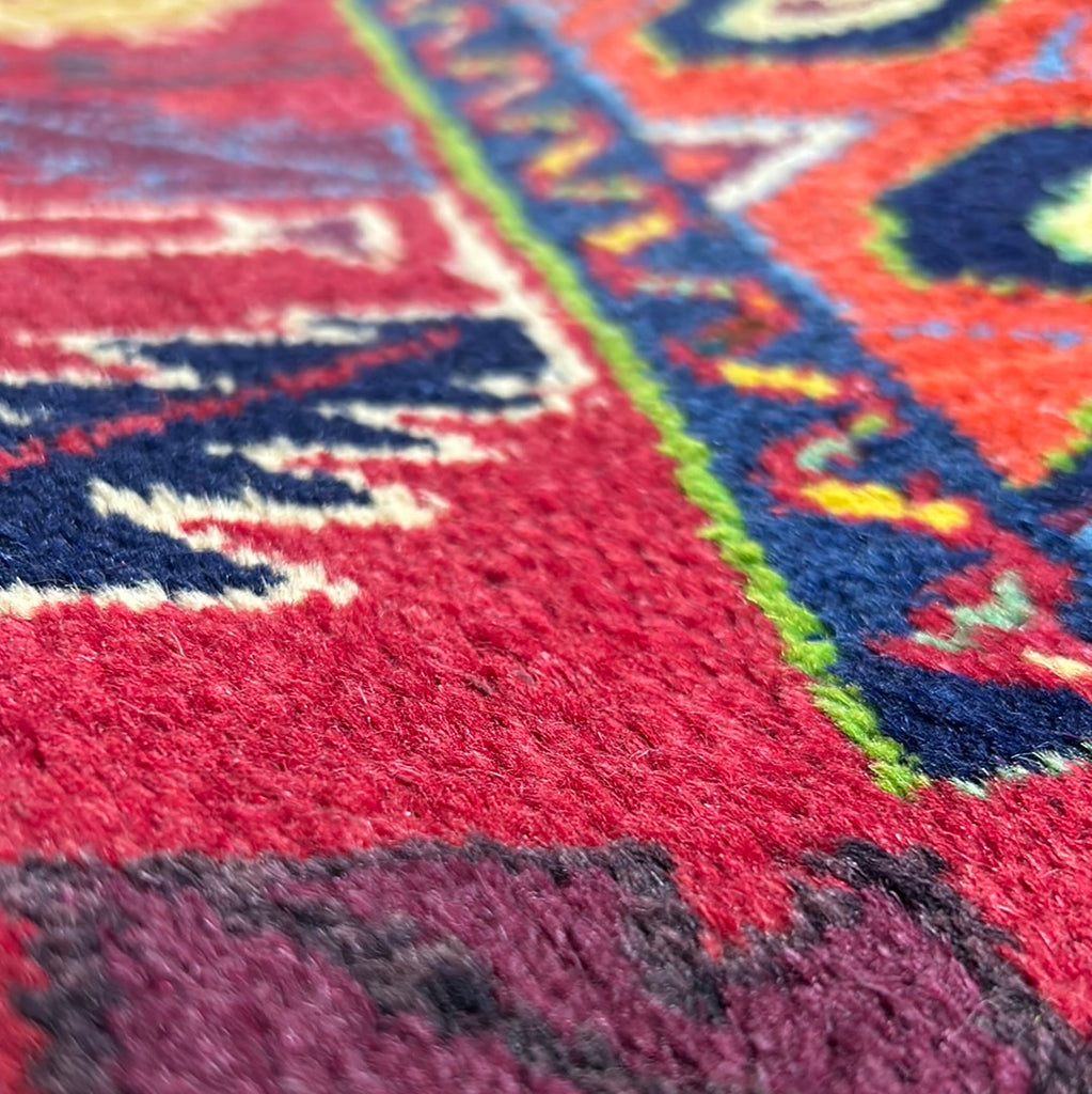 4.11 x 8 Orange Russian Kazak Rug 18298