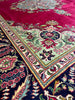 Load image into Gallery viewer, 6.8 x 9.10 ELEGANT Classic Persian Tabriz Open Field ROBY RED #PIX-11943