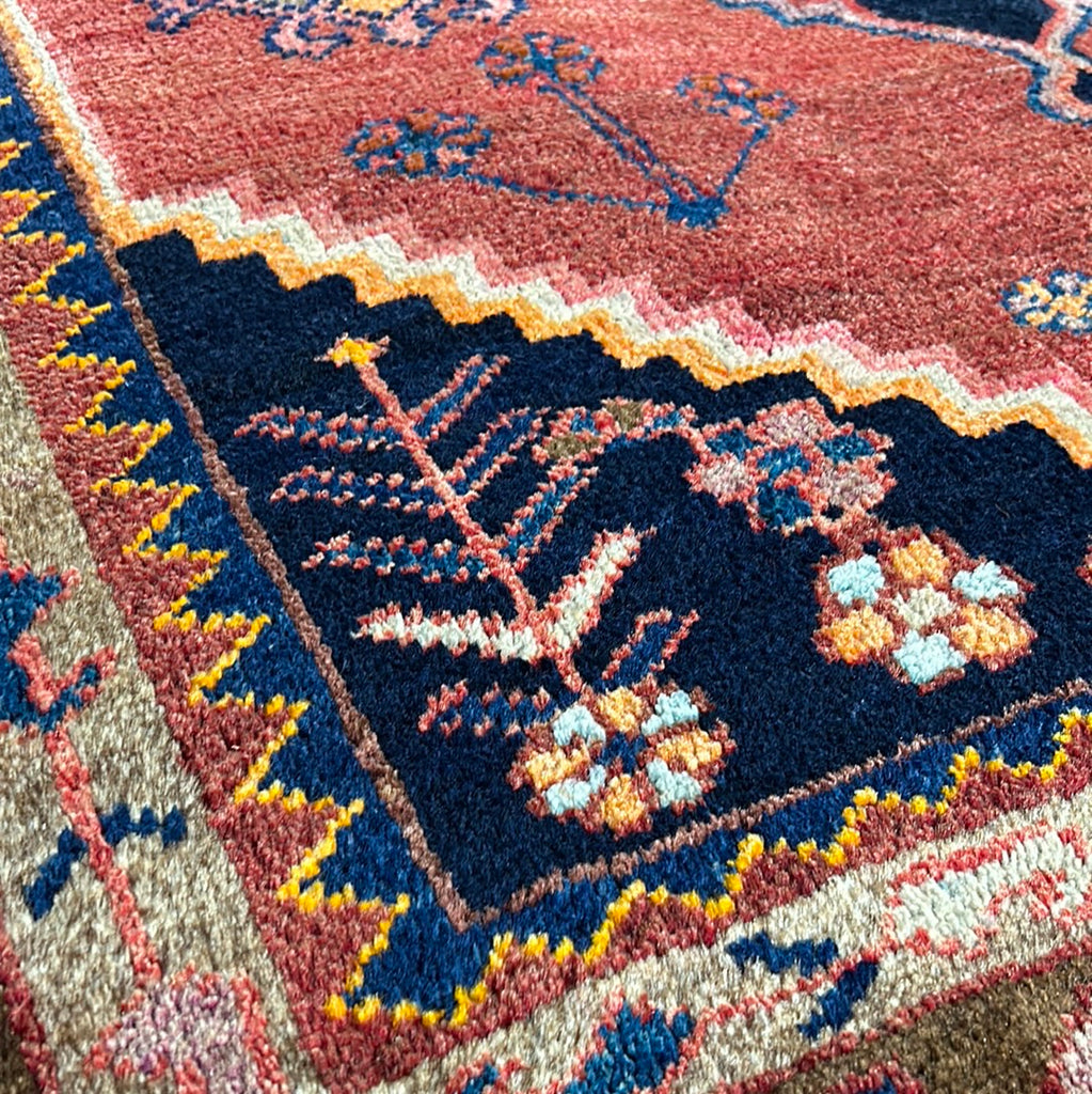 4.6 x 7.6 Red Persian Zanjan Rug 82814
