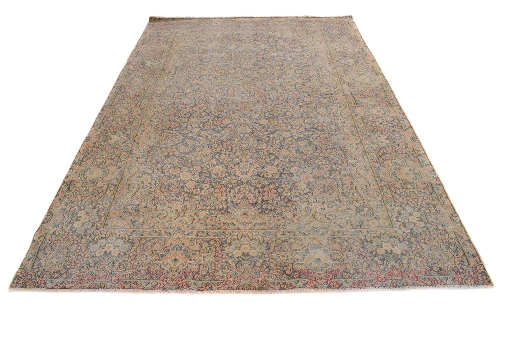 6.2 x 9.3 Vintage Kerman Area Rug EVENLY WORN M107