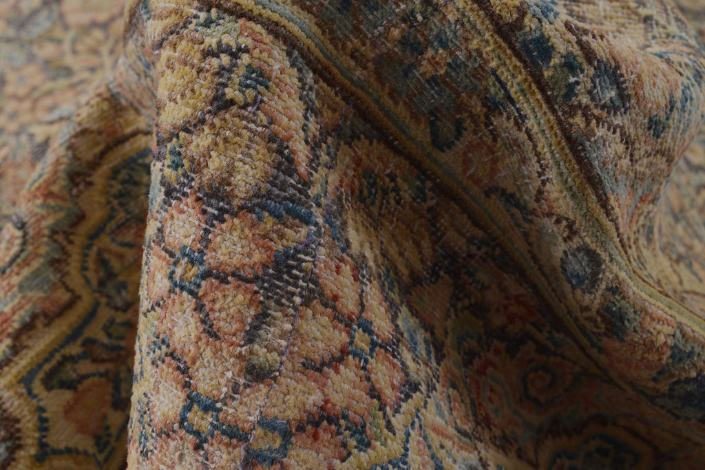 6.2 x 9.3 Vintage Kerman Area Rug EVENLY WORN M107