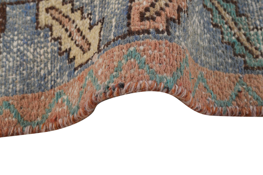 4.0 x 6.1 Persian Vintage Gemetric Handmade Rug Low Pile M124