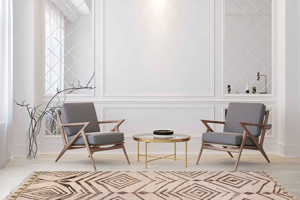 9.0 x 12.7 Handmade Contemporary Moroccan Wool Handmade Rug M12