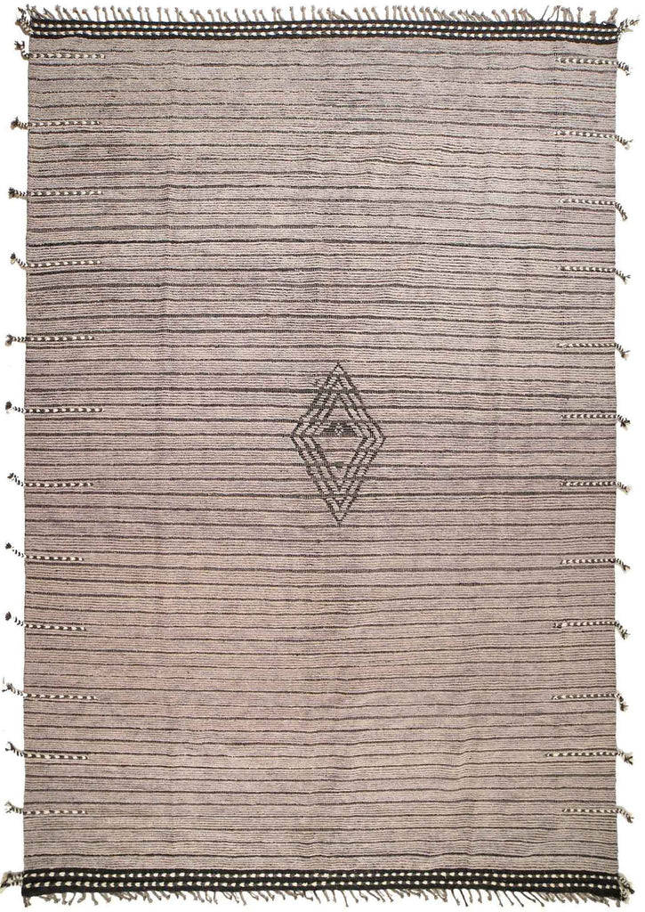 9.9 x 14.2 Handmade Contemporary Moroccan Wool Rug M15