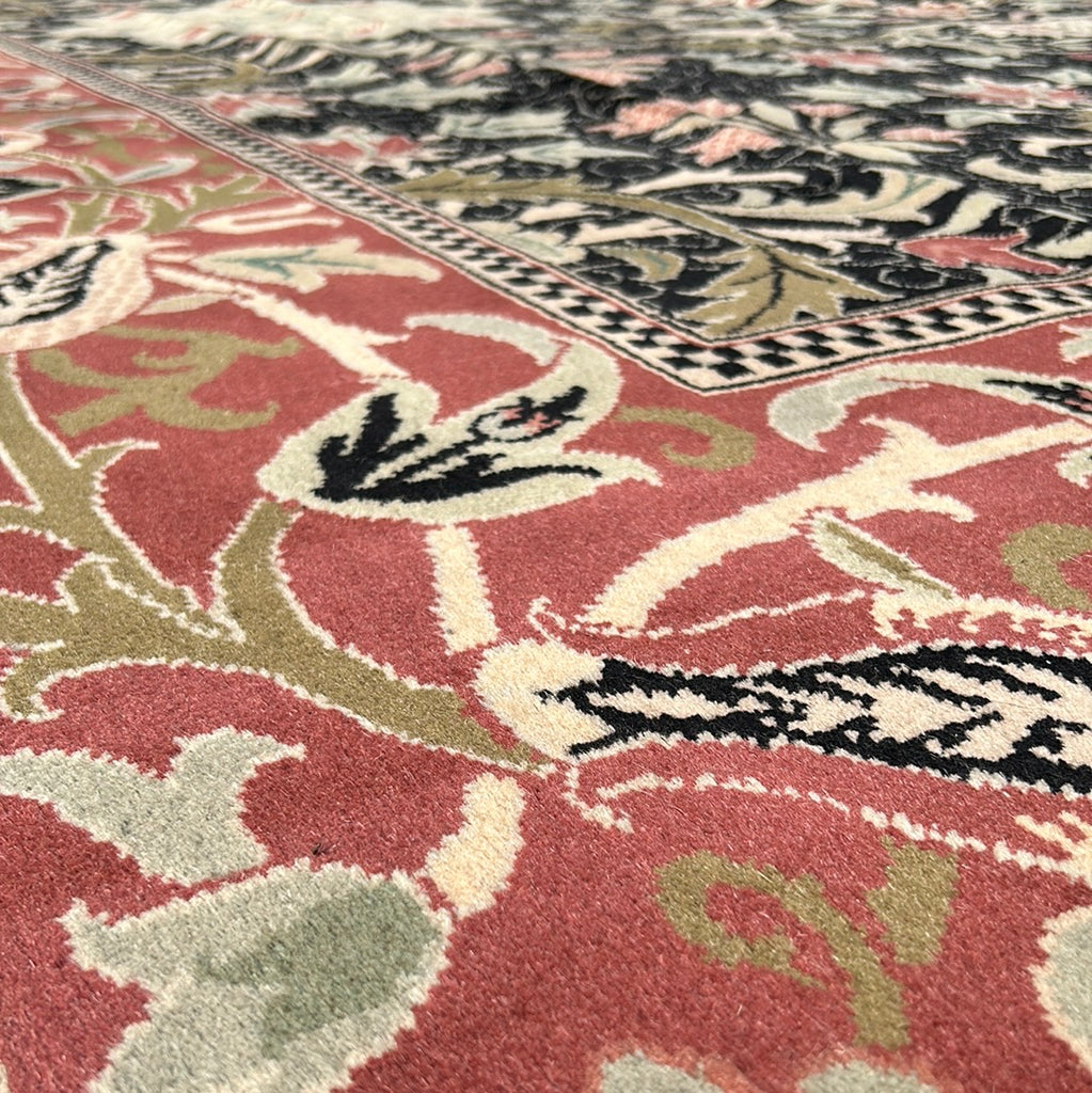 10 x 12 Black Handmade Luxurious Softness Agra Rug 23981