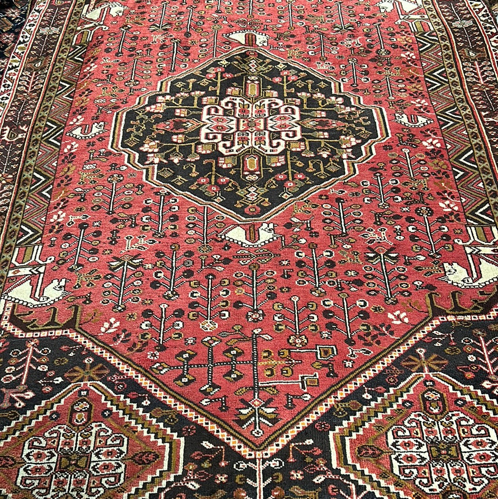 4.11 x 8.2 Semi Antique Shiraz Qashqai Rug 71931
