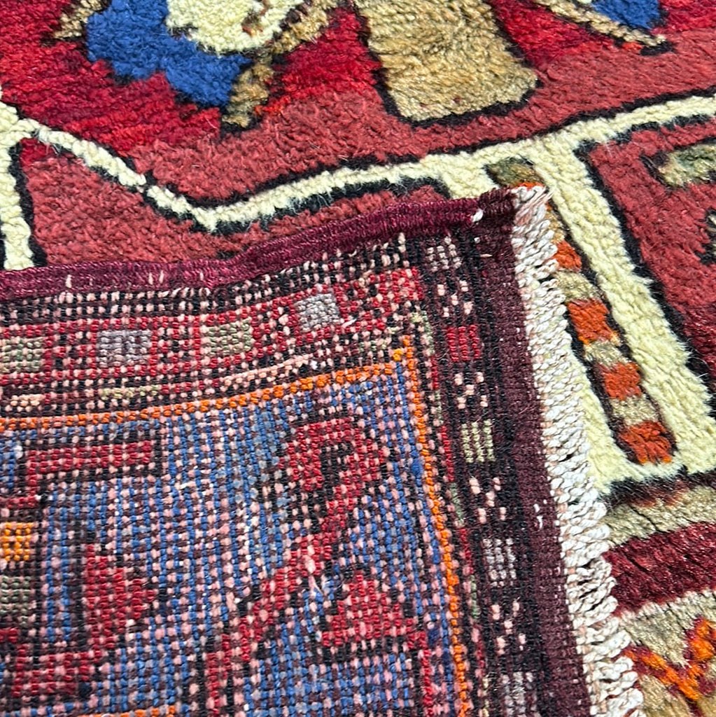 4' x 8' Red-Semi-Antique-Caucasian-Kazak-Runner.jpg