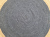 Load image into Gallery viewer, 6 x 6 Feet ROUND Sisal Jute Charcoal Black Gold #R30