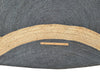 Load image into Gallery viewer, 6 x 6 Feet ROUND Sisal Jute Charcoal Black Gold #R30