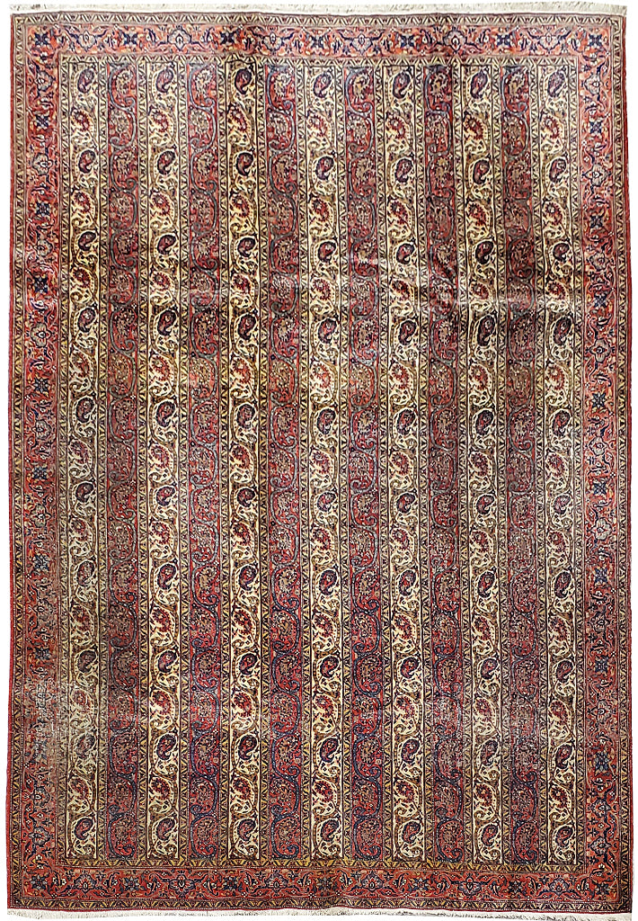 6.11 x 10.5 Maroon Antique High End Persian Rug 29223
