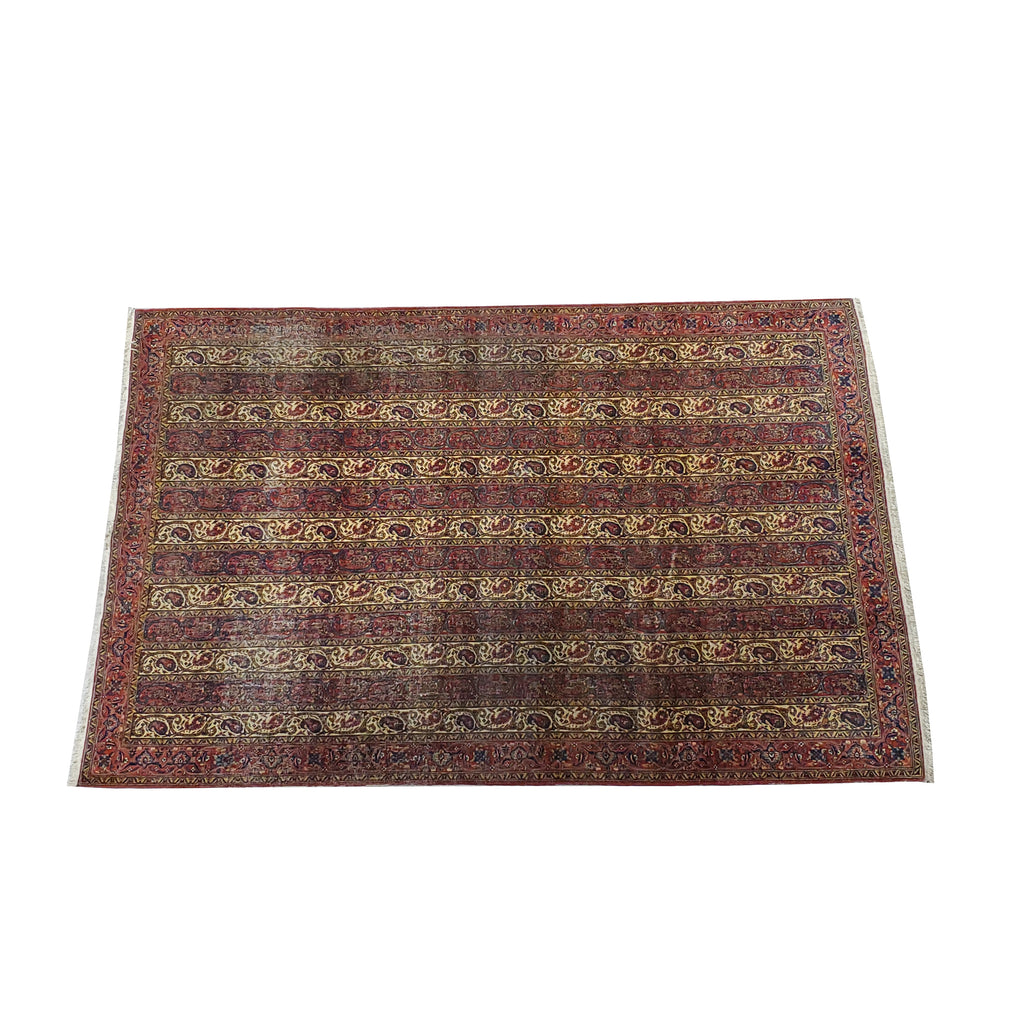 6.11 x 10.5 Maroon Antique High End Persian Rug 29223