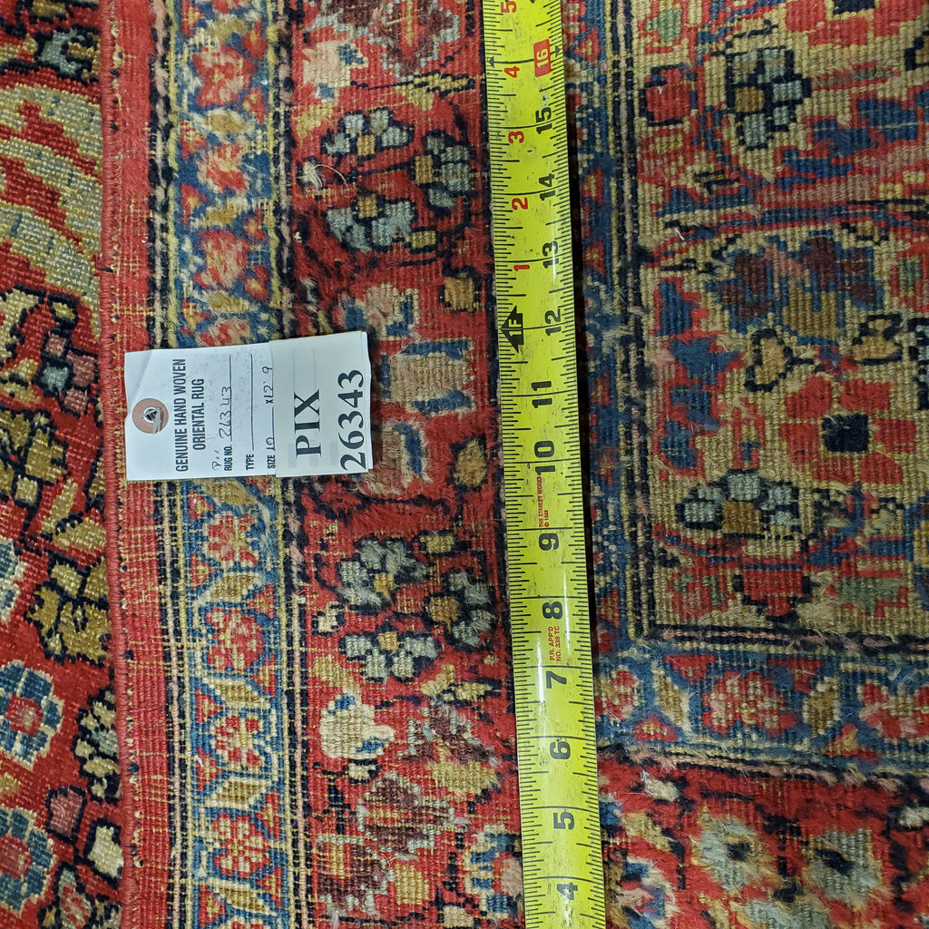10 x 12.9 Antique Persian Sarouk Rug #PIX-26343