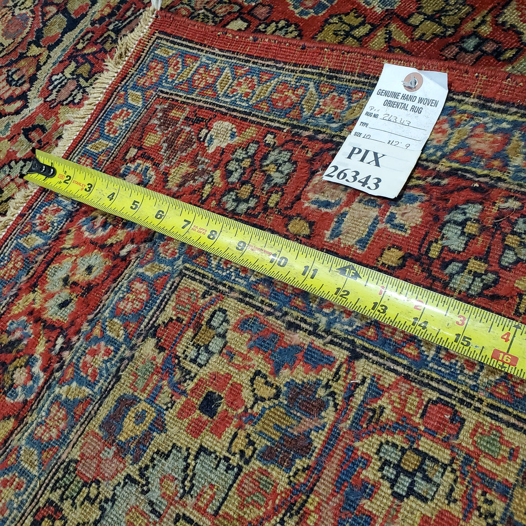 10 x 12.9 Antique Persian Sarouk Rug #PIX-26343
