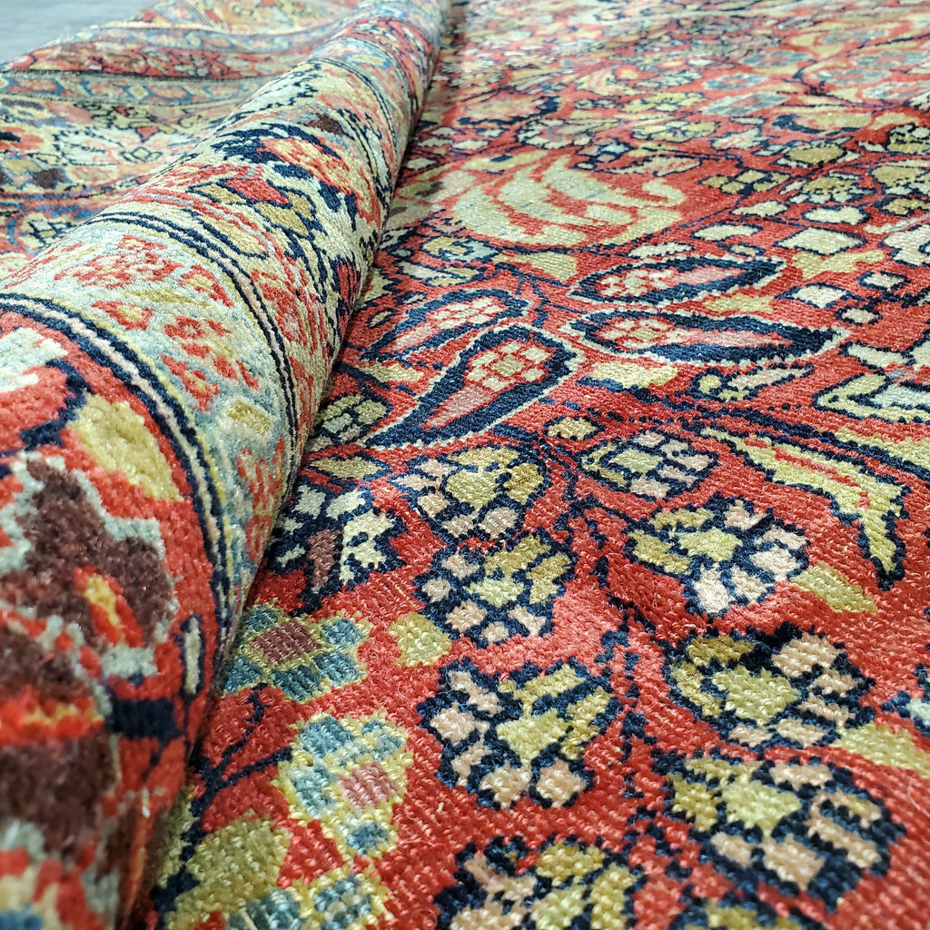 10 x 12.9 Antique Persian Sarouk Rug #PIX-26343