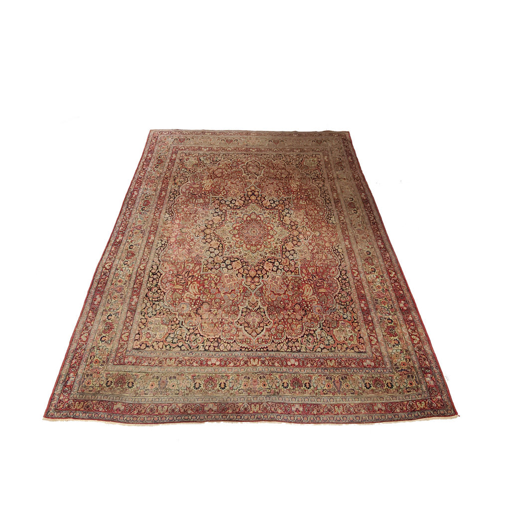 10 x 12.9 Antique Persian Sarouk Rug #PIX-26343