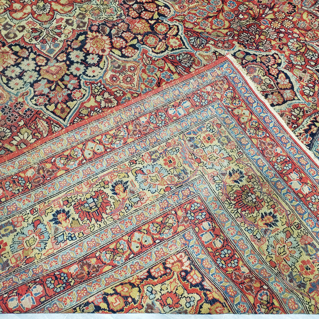 10 x 12.9 Antique Persian Sarouk Rug #PIX-26343