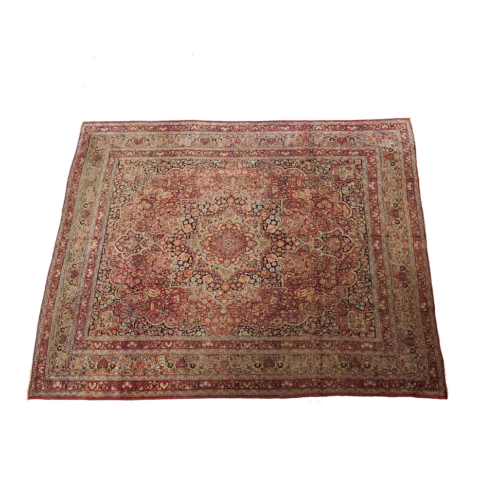 10 x 12.9 Antique Persian Sarouk Rug #PIX-26343