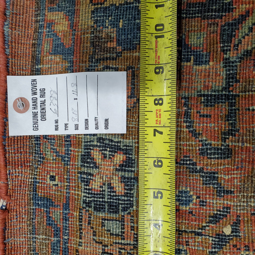 8.2 x 11.8 Antique Persian Sarouk Rug 1930's #F-6388