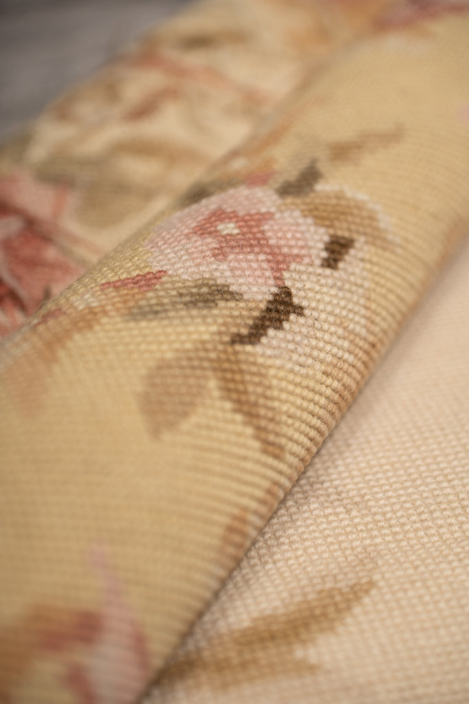 3x5 Needle Point Rug French Aubusson Flat Weave #F-4006