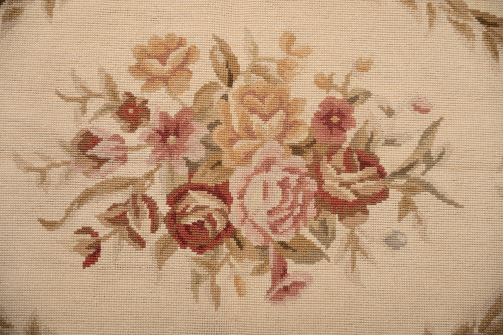 3x5 Needle Point Rug French Aubusson Flat Weave #F-4006