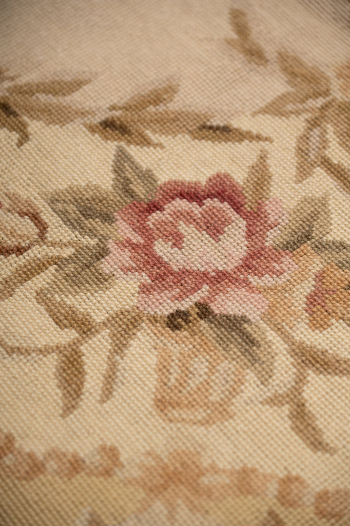 3x5 Needle Point Rug French Aubusson Flat Weave #F-4006