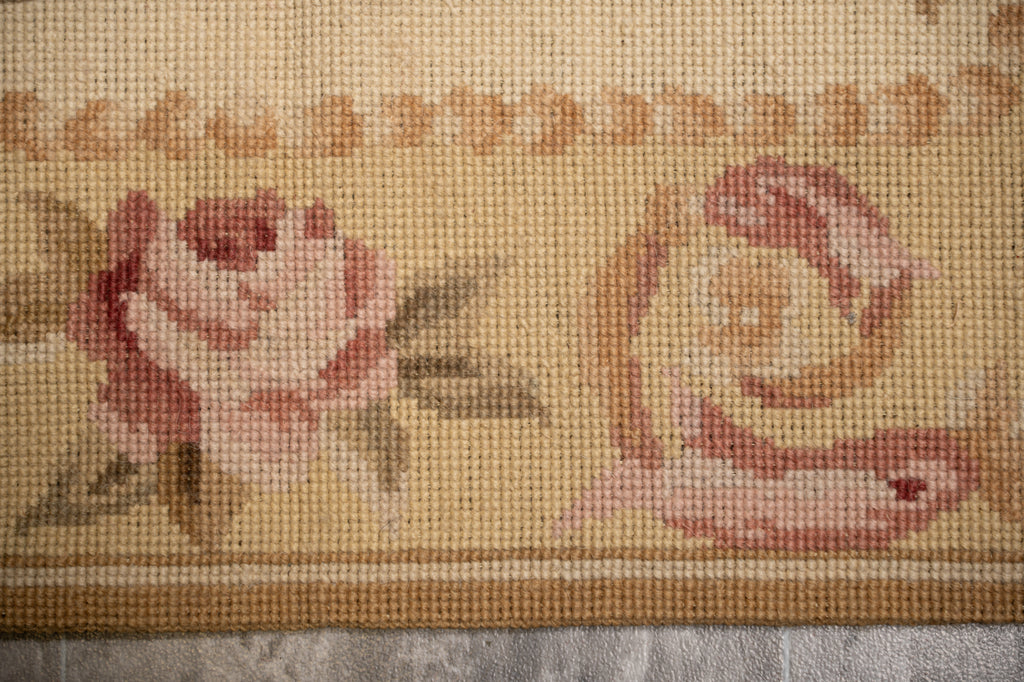 3x5 Needle Point Rug French Aubusson Flat Weave #F-4006