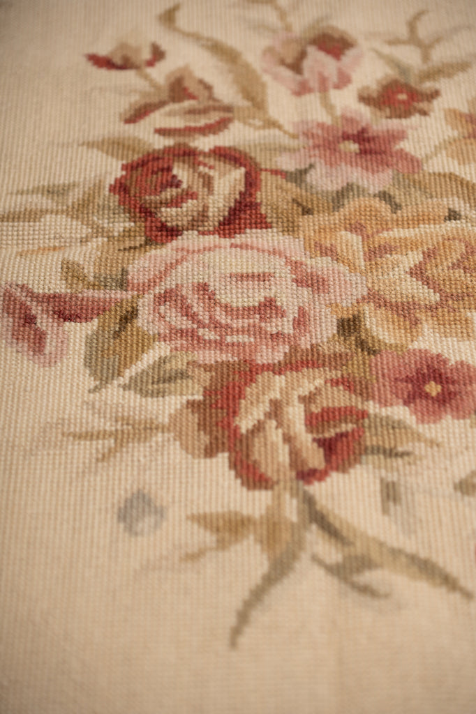 3x5 Needle Point Rug French Aubusson Flat Weave #F-4006