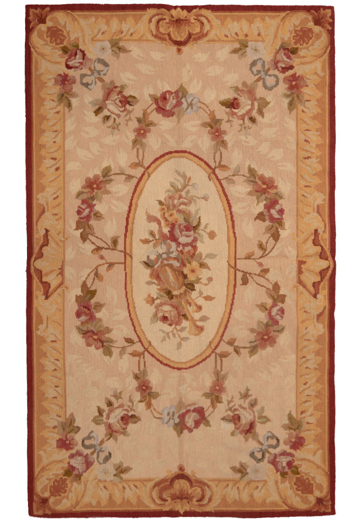 3.0 x 5.0 French Aubusson Needle Point Rug #F-4007
