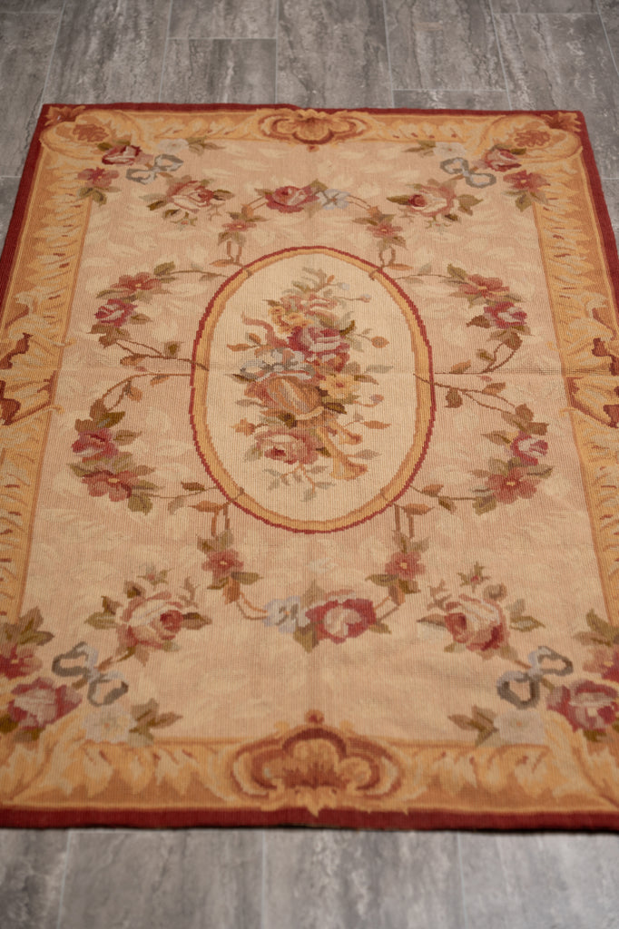 3.0 x 5.0 French Aubusson Needle Point Rug #F-4007