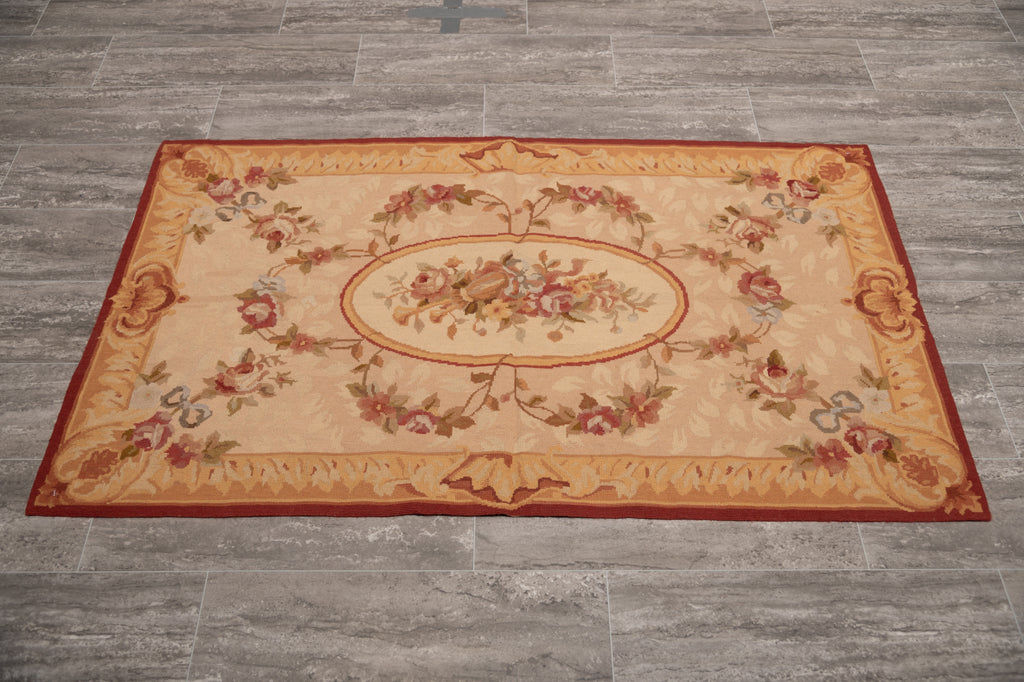3.0 x 5.0 French Aubusson Needle Point Rug #F-4007
