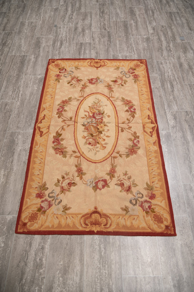 3.0 x 5.0 French Aubusson Needle Point Rug #F-4007
