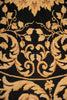 Load image into Gallery viewer, 5.0 x 5.0 Round Needle Point Rug BLACK GOLD VERSSACCI  #F-4009