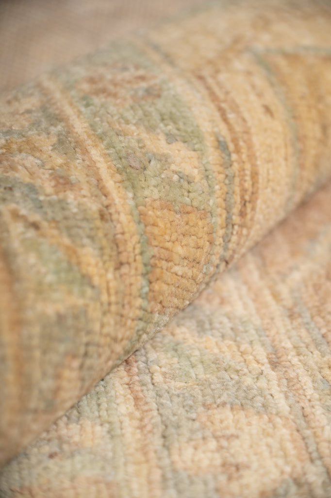 9.7x14.0 ft Genuine Handmade Chobi Peshawar Rug – Earth Tone & Neutral Pastel Colors | #PIX-26988