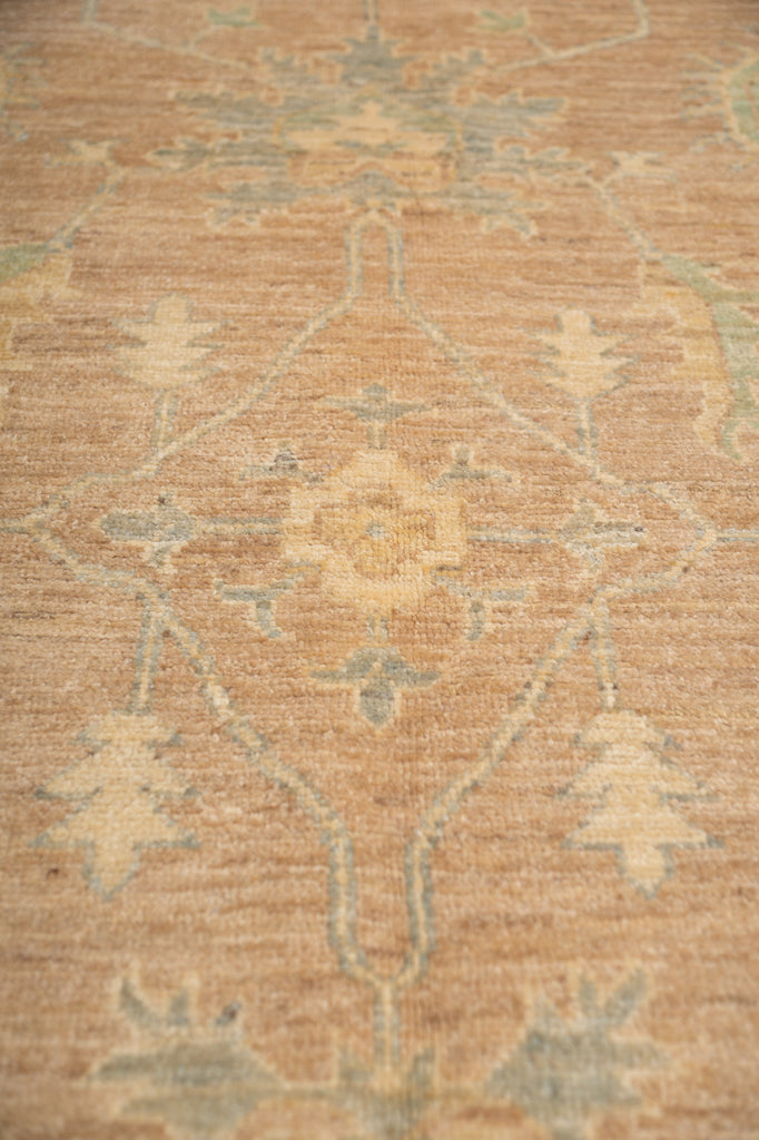 9.7x14.0 ft Genuine Handmade Chobi Peshawar Rug – Earth Tone & Neutral Pastel Colors | #PIX-26988