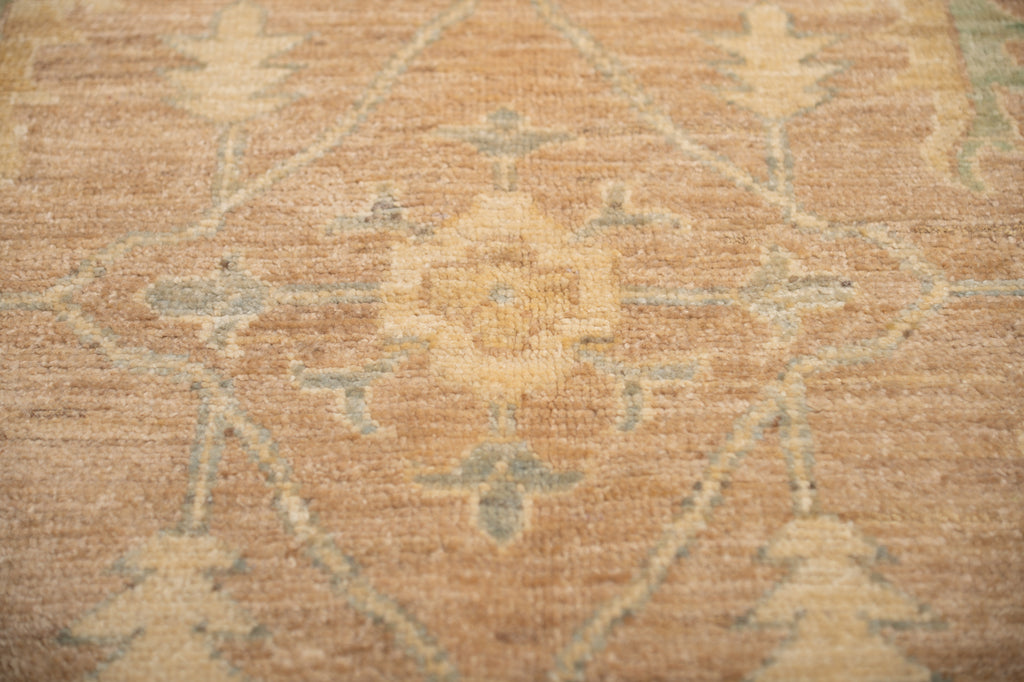 9.7x14.0 ft Genuine Handmade Chobi Peshawar Rug – Earth Tone & Neutral Pastel Colors | #PIX-26988