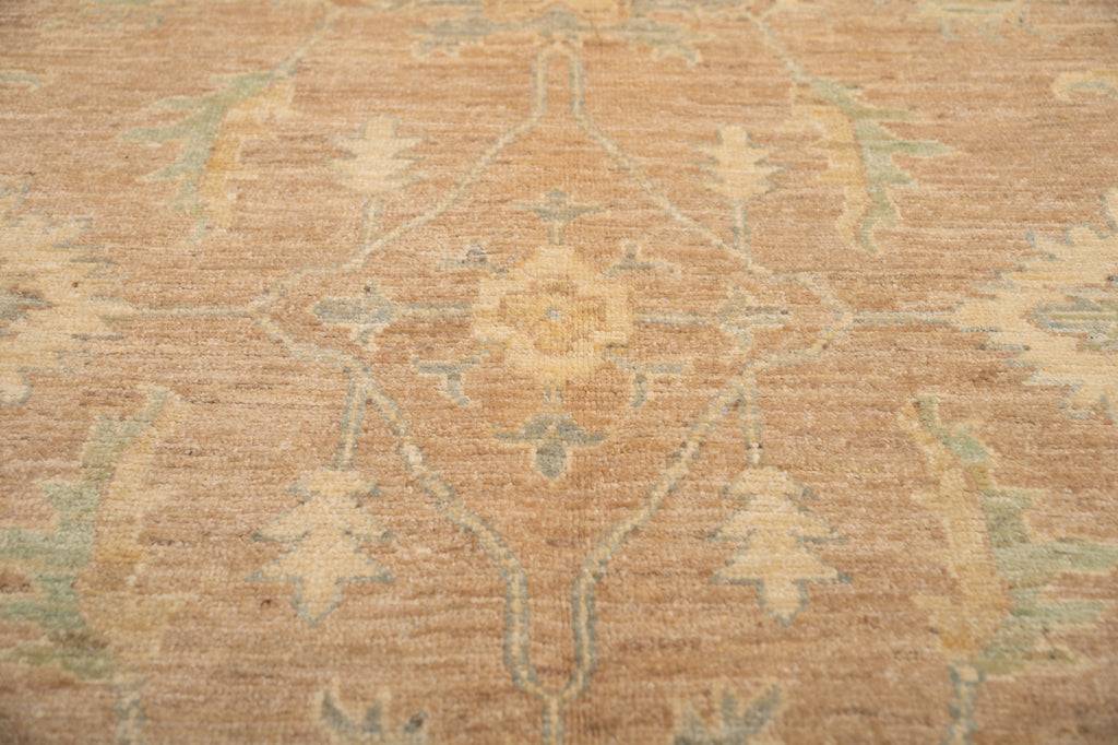 9.7x14.0 ft Genuine Handmade Chobi Peshawar Rug – Earth Tone & Neutral Pastel Colors | #PIX-26988