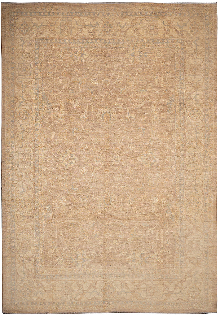 10.0 x 14.0 Handmade Chobi Rug Natural Warm Neutral Colors #PIX-26989