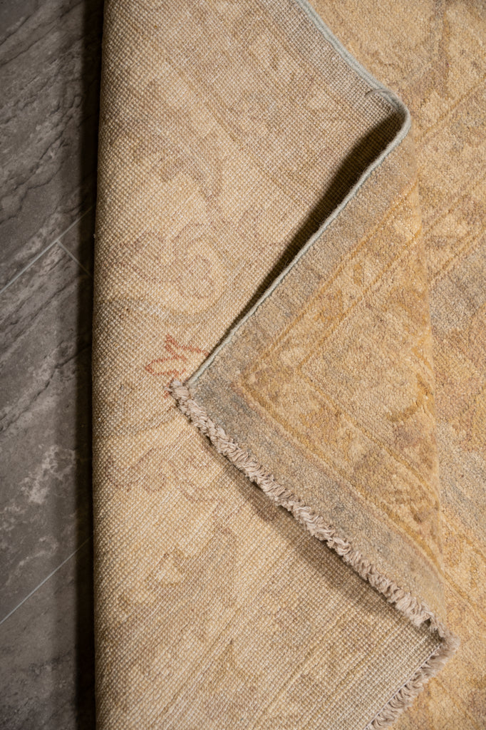 9.10 x 13.4 Sage Green Chobi Peshawar Rug #PIX-20335