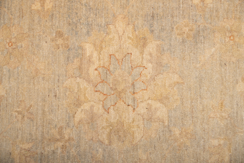 9.10 x 13.4 Sage Green Chobi Peshawar Rug #PIX-20335