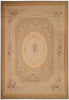 Load image into Gallery viewer, 12.0 x 15.0 Beautiful Aubusson Flat Weave Rug Neutral Earth Tone Sage Green #F-4011
